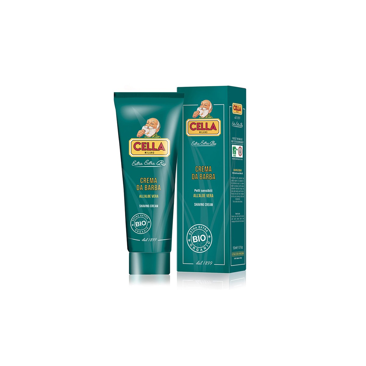 20191017033843.jpg Cella Sapone da barba Crema da barba all'aloe vera 150ml - immagine 1