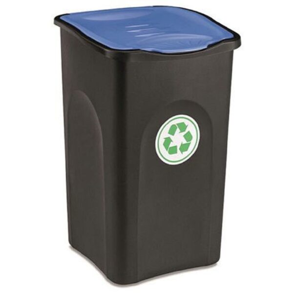 Stefanplast Bidone PATTUMIERA ECOGREEN NERO/BLU