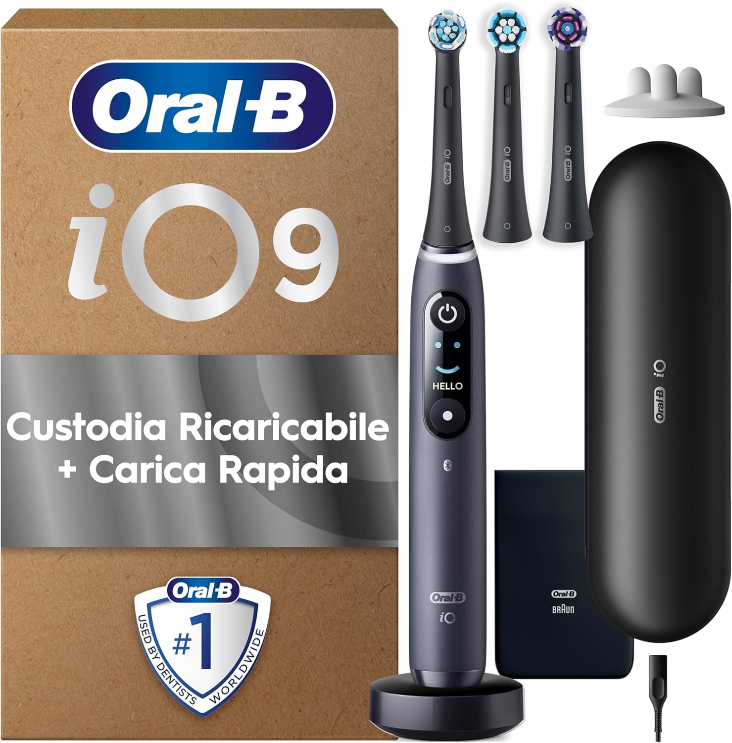 20260128032427_2.jpg Oral-B Braun Spazzolino Elettrico Ricaricabile iO 9 Nero - immagine 1