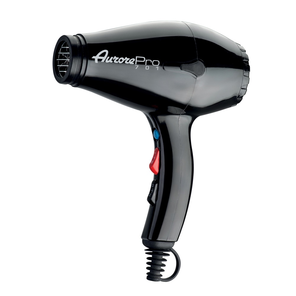 20260410051944_0.jpg AurorePro Asciugacapelli professionale nero a ioni 42666 - immagine 1