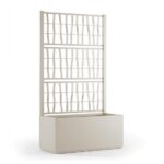 Stefanplast Fioriera rettangolare con spalliera ETHICA