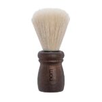 Nom Alfred - Pennello da barba con setole naturali, colore cenere scuro