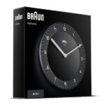 Orologio da Parete Analogico Classico Braun con Movimento al Quarzo Silenzioso, Facile da leggere, Diametro di 20 cm, colore nero, modello BC06B. - immagine 4